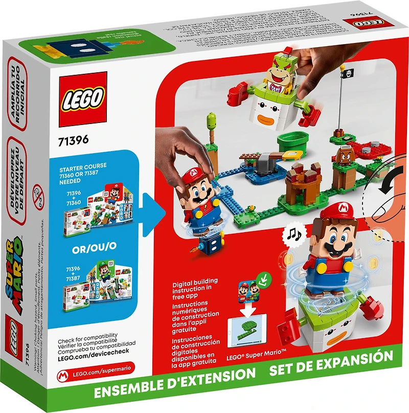 LEGO Super Mario Ensemble d'extension Clown Koopa de Bowser Jr. 71396 Ensemble de construction (84 pièces)
