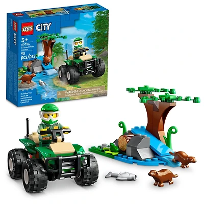 LEGO City Tout-terrain et habitat de la loutre 60394 Ensemble de jeu de construction (90 pièces)