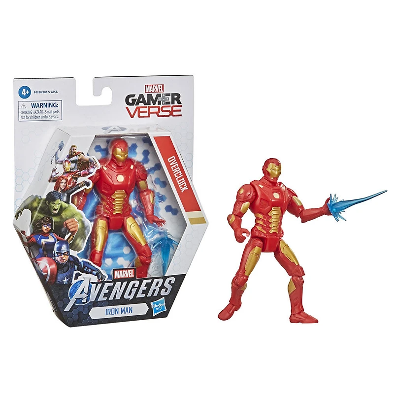 Hasbro Marvel Gamerverse 6-inch Action Figure Toy Iron Man Overclock