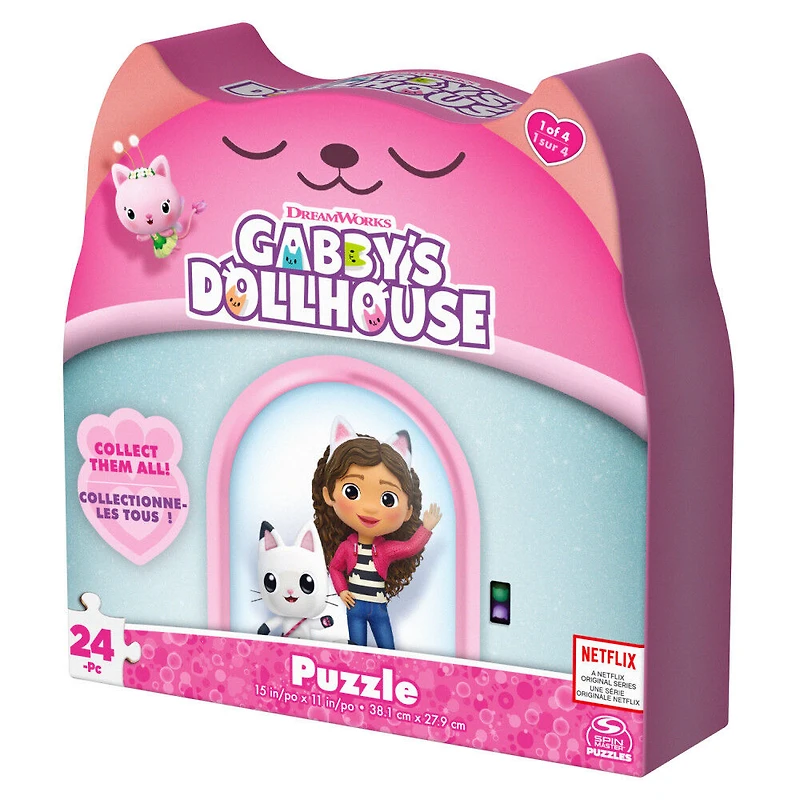 Gabby's Dollhouse, Puzzle de 24 pièces, thème heure du coucher