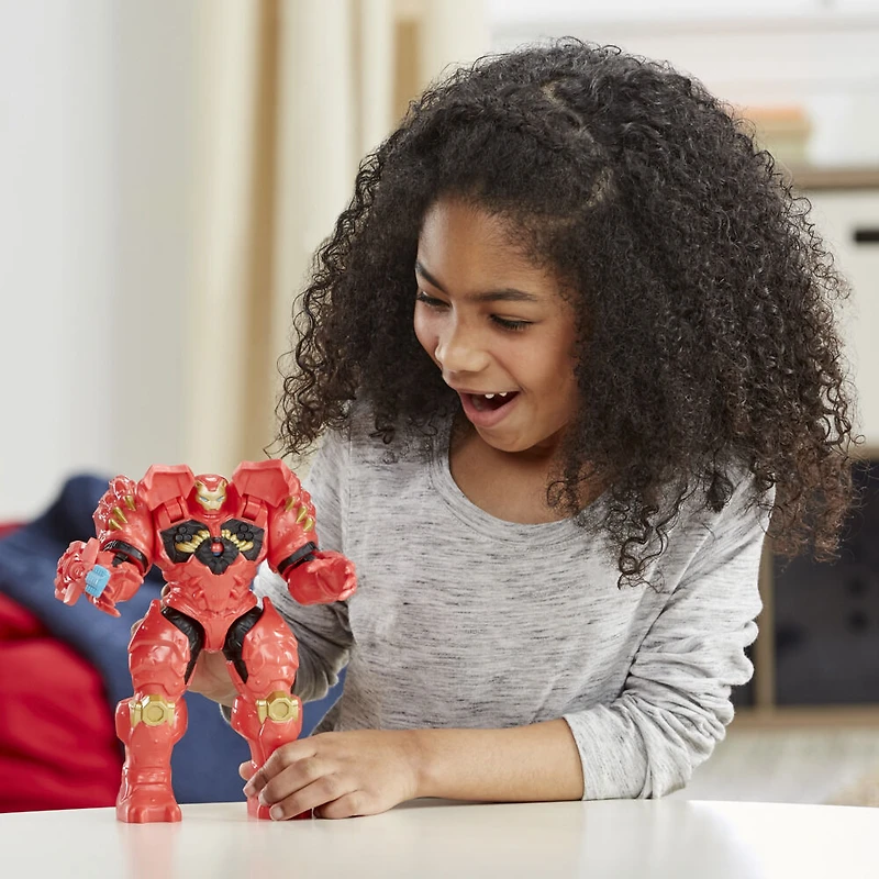 Marvel Avengers Mech Strike Monster Hunters, figurine deluxe Iron Man Armure