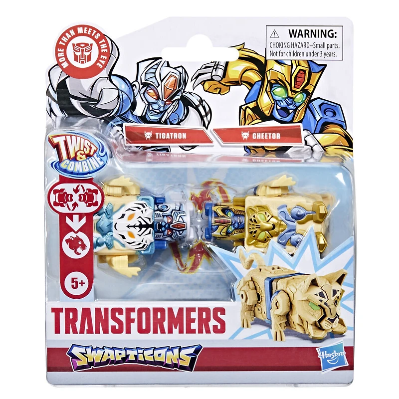 Transformers Swapticons Cheetor et Tigatron, mini-figurines