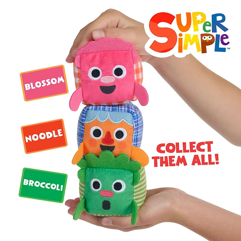 Peluche sensorielle super simple Monster Dewey (Orange) avec plus de 5 fonctionnalités sensorielles
