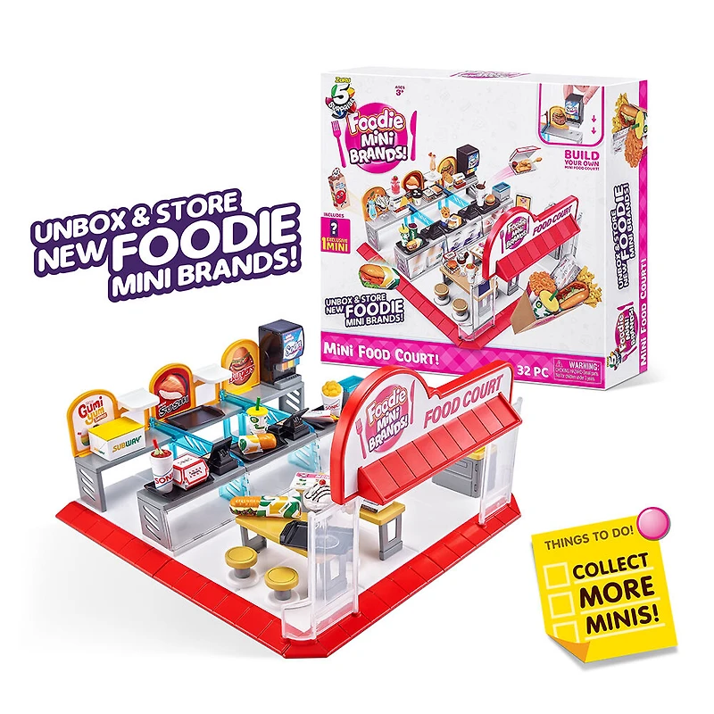 Mini Aire de restaurants pour Mini Brands de restaurants avec 1 Mini exclusif 5 Surprise par ZURU