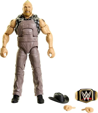 WWE Brock Lesnar Figurine articulée Élite avec accessoires