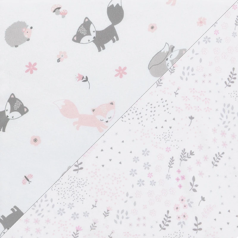 Sammy and Lou - Lots Of Fox 2 Pk Microfiber Fitted Sheet