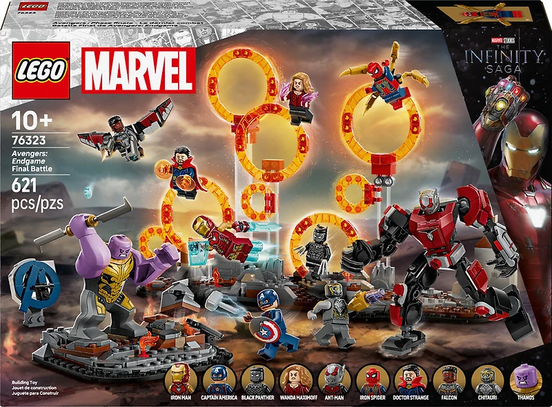LEGO Marvel Avengers: Endgame Final Battle Building Set for Kids, 10+ - 10 Super Hero Figures - 76323
