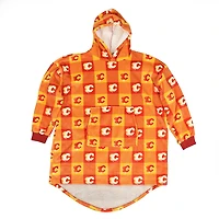Couverture portable surdimensionnée à capuchon en sherpa des Flames de Calgary de la LNH taille unique