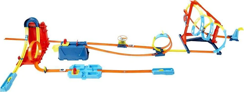 Hot Wheels - Track Builder Unlimited - Coffret Cascades bidon d'essence