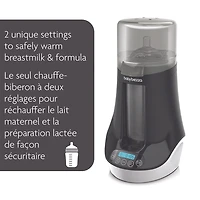 Baby Brezza - Chauffe-biberon pour lait maternel et preparation lactee - Noir et blanc