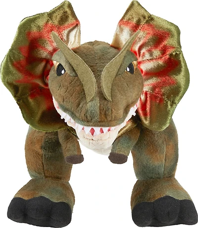 Jurassic World -Jurassic Park -Peluche -Dilophosaure. vibrations, sons