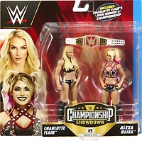 WWE-Coffret 2 Figurines Championship Showdown Charlotte Flair vs Alexa Bliss