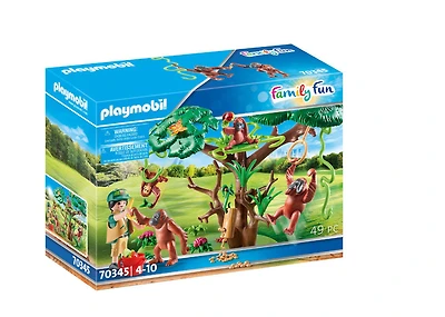 Orangs outans  avec grand arbre, Playmobil Family Fun