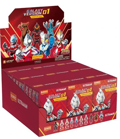 Blokees Ultraman - Galaxie 9PC Vague 1 Assortiment - Édition anglaise