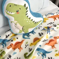 Ensemble de couverture et oreiller de dinosaure