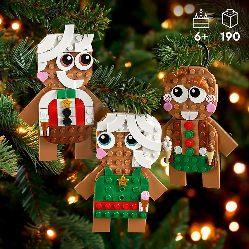 LEGO Ornements en pain d'épices Décoration de Noël 40642