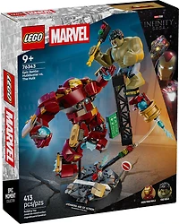 LEGO Marvel Combat Légendaire : Le Hulkbuster Contre Hulk - Jouet de Construction de Superhéros avec Iron Man - 76343