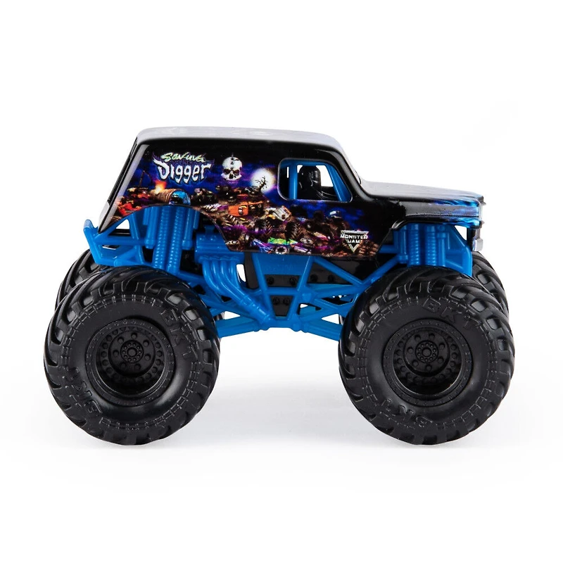Monster Jam, Monster truck authentique Son-uva Digger en métal moulé à l'échelle 1:64, série Legacy Trucks