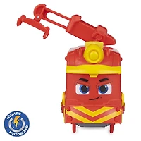 Mighty Express, Train motorisé Nate le rapide avec outil qui fonctionne vraiment et wagon de cargaison, jouets pour enfants à partir de 3 ans