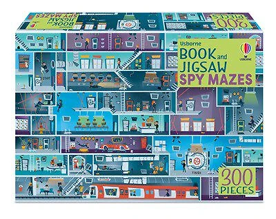 Usborne Book and Jigsaw: Spy Mazes - Édition anglaise