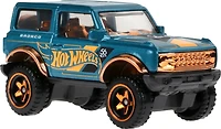 Hot Wheels 1:64 Échelle Moulage Sous-Bois Ford Bronco Turquoise- & Déco de couleur cuivre