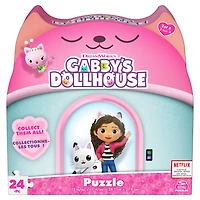 Gabby's Dollhouse, 24-Piece Jigsaw Puzzle Pajama Time DreamWorks Netflix Gabby's Dollhouse Toys 1 of 4 Kids Puzzles