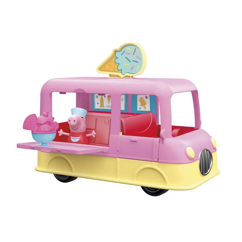 Peppa Pig Peppa's Adventures Peppa's Ice Cream Truck Vehicle Preschool Toy - French Edition - R Exclusive