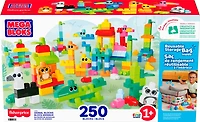 MEGA BLOKS Fisher Price-Jeu de construction Blocs Animaux (250pièces)