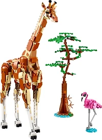 LEGO Creator 3 in 1 Wild Safari Animals Set, Giraffe, Gazelles or Lion Toy 31150