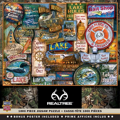 Casse-Tête 1000 Pièces Realtree - "Off to the Lakehouse" - Édition anglaise