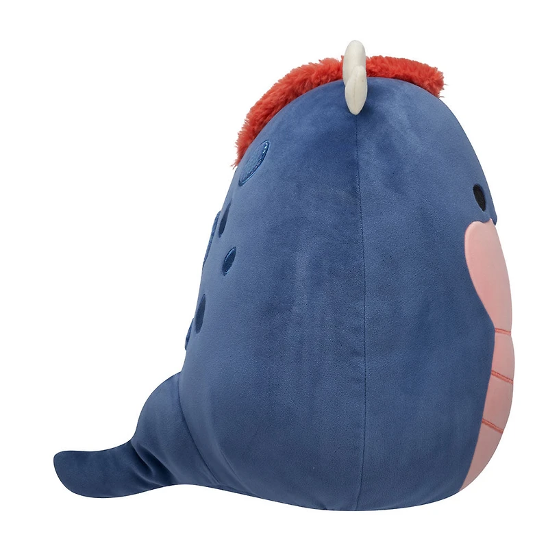 Squishmallows 12" Plush - Cian the Navy Basilisk with Coral Belly