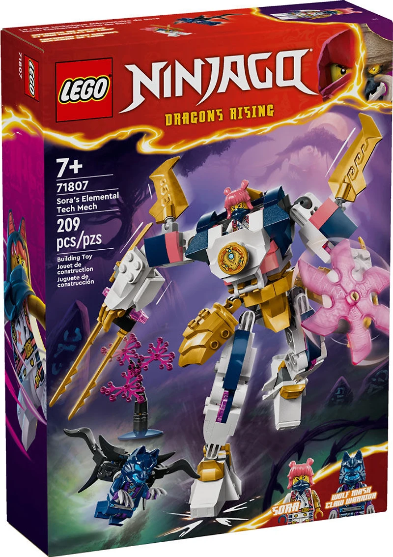 LEGO NINJAGO Sora's Elemental Tech Mech Action Figure 71807
