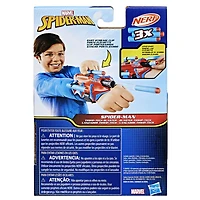 Marvel NERF Spider-Man Blaster Thwip-Tech, jouet de déguisement