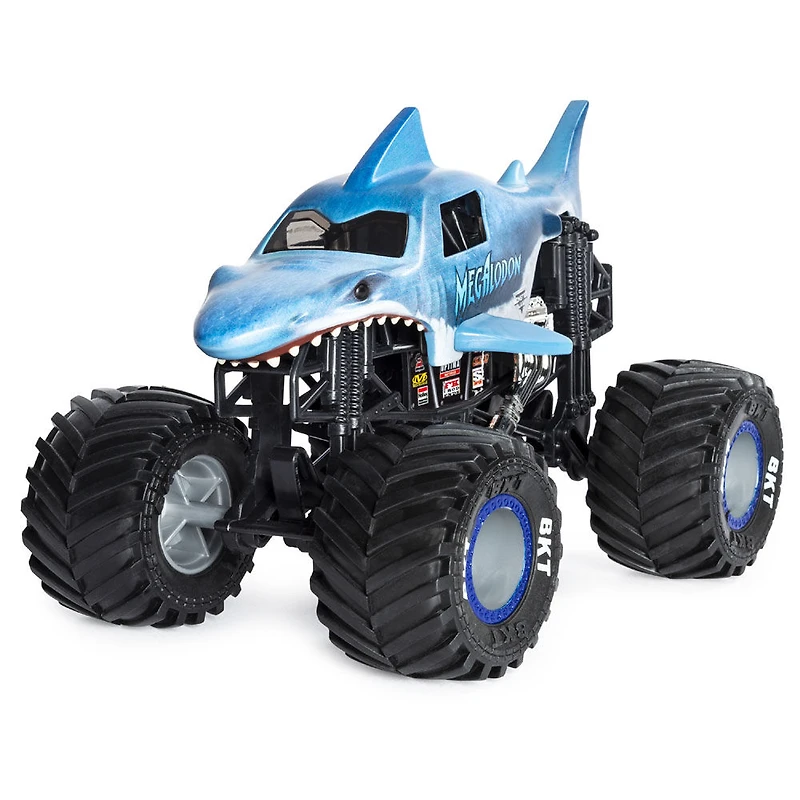 Monster Jam, Monster truck authentique Megalodon en métal moulé à l'échelle 1:24