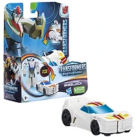 Transformers Toys EarthSpark 1-Step Flip Changer Wheeljack 4-Inch Action Figure, Robot Toys