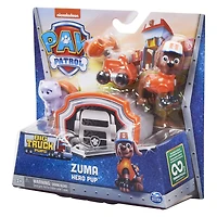 PAW Patrol, Big Truck Pups Zuma Action Figure with Clip-on Rescue Drone, Command Center Pod and Animal Friend