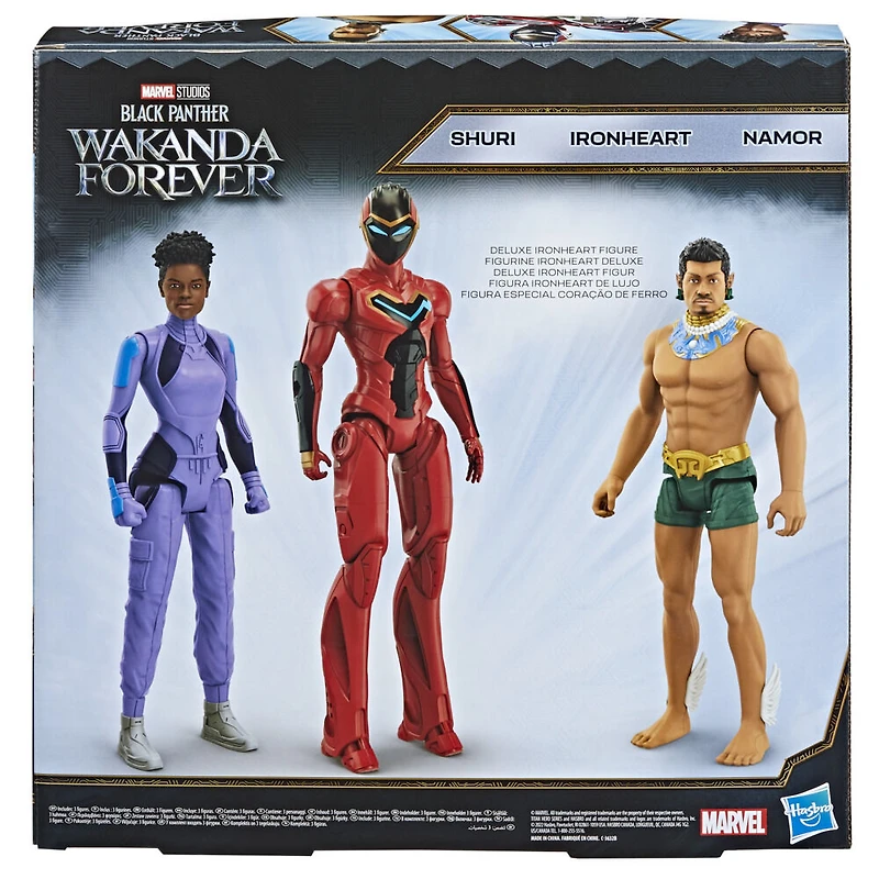 Marvel Studios' Black Panther : Wakanda Forever, pack de figurines Titan Hero Series Shuri, Ironheart et Namor - Notre exclusivité