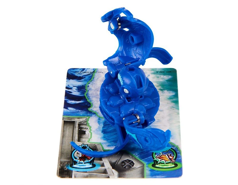 Bakugan Training Set avec Octogan, thème clan aquatique, figurine articulée personnalisable, cartes à échanger et coffret