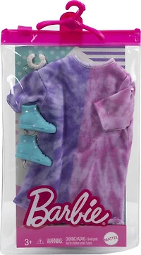 Barbie - Coffret Tenue - Robe maillot tie-dye, bracelet, espadrilles