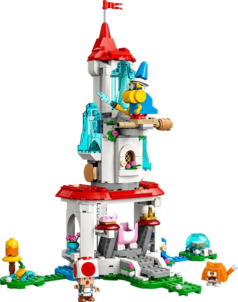 LEGO Super Mario Ensemble d'extension Le costume de Peach chat et la tour gelée 71407 (494 pièces)