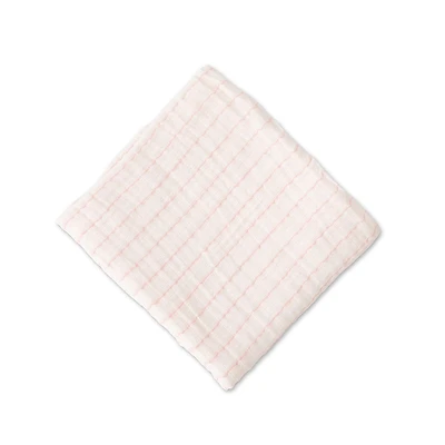 Swaddle Coton Mousseline Simple Red Rover - Pink Stripe - Notre exclusivité