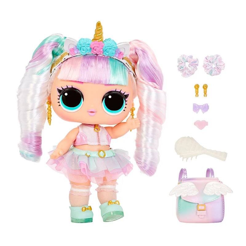 Grande poupée de 11 po (28 cm) LOL Surprise Big Baby Hair Hair HairMC, Unicorn