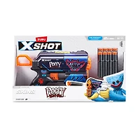 Pisolet Flux XSHOT Skins - Décoration Poppy Playtime (8 Fléchettes) par ZURU