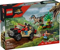 LEGO Jurassic World L'Évasion Hors Route du Raptor, Jouet de Dinosaure, Ensemble de Construction pour Enfants 76972