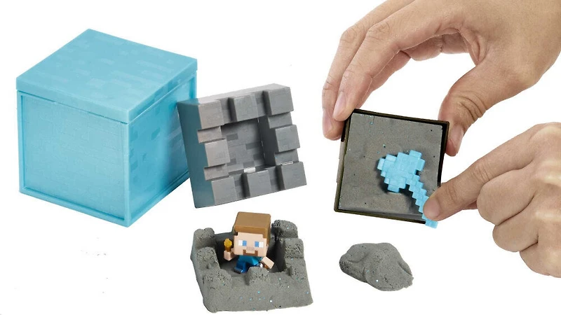 Minecraft - Coffret Mini Mine avec sable à mouler