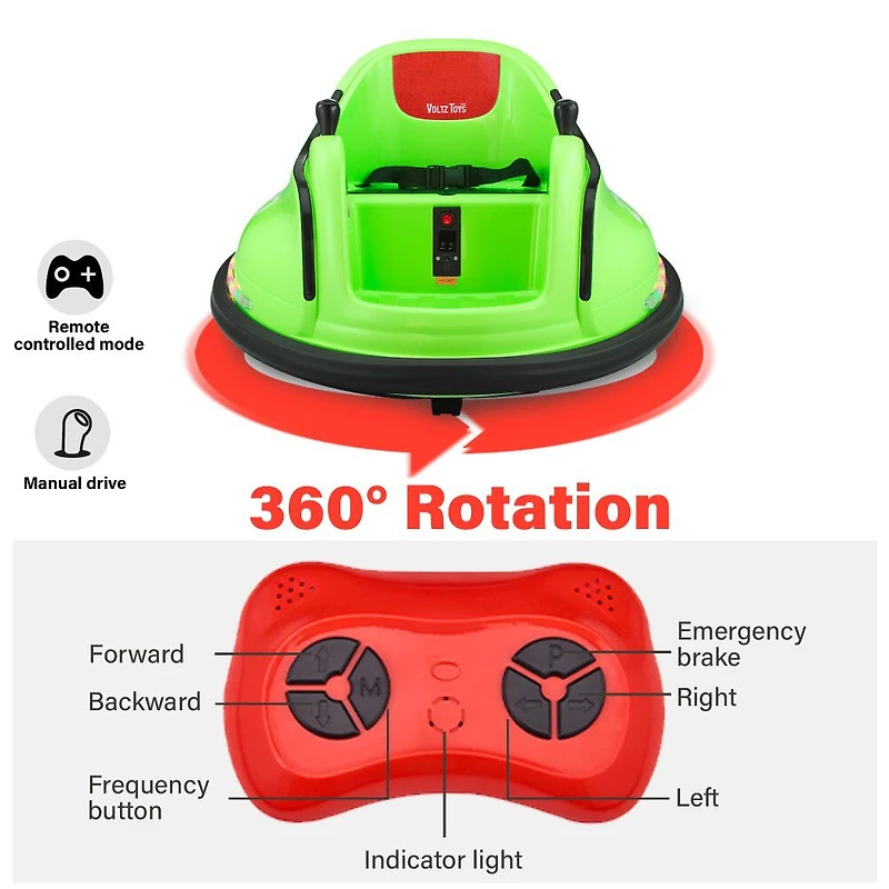 Voltz Toys Round Bumper 360 Rotation avec télécommande