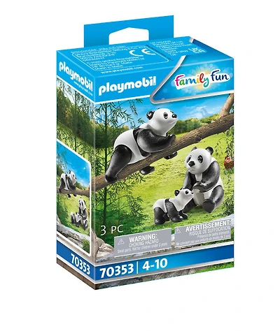 Couple de pandas avec bébé, Playmobil Family Fun