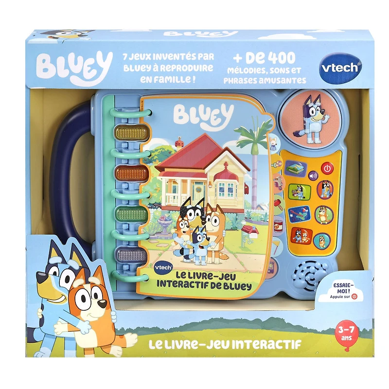 VTech Bluey Bluey's Book of Games - French Edition