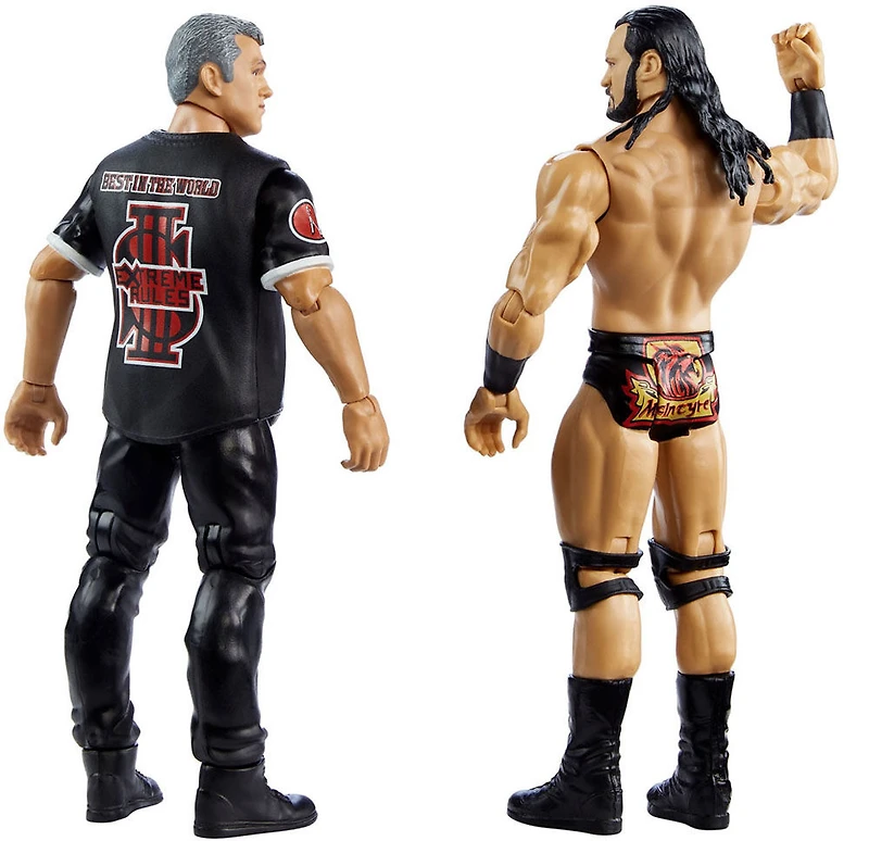 Coffret Combat WWE avec 2 figurines articulées de 15,2 cm (6 po) et tenues de ring