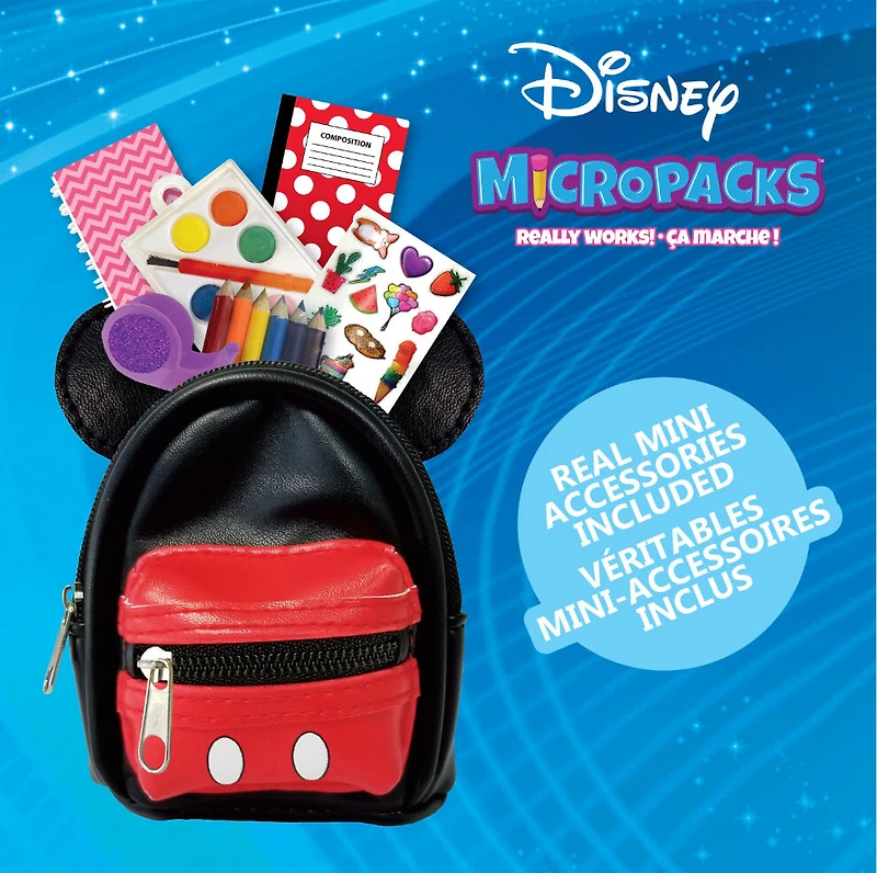 Micropacks Disney - Mini Papeterie Surprise À L'Intérieur (sélectionné au hasard)